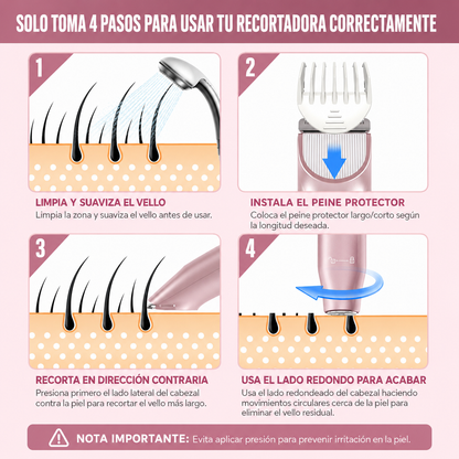GlowSkin Pro™ — Depiladora Eléctrica Femenina